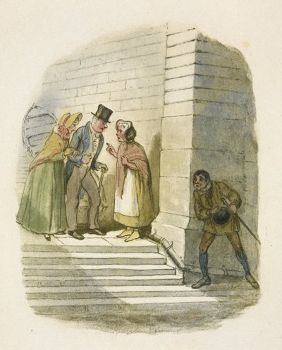 Illustration till "Oliver Twist" av George Cruikshank