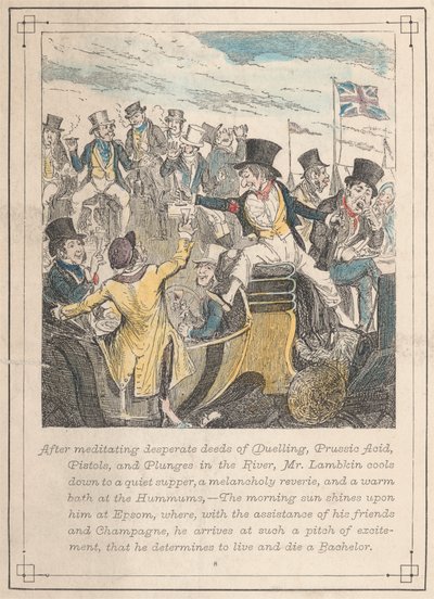 Illustrationer från Mr. Lambkin, skylt 8 av George Cruikshank
