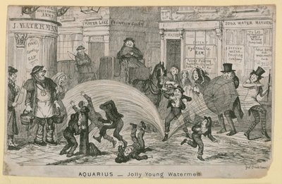 Glada unga vattenmän av George Cruikshank