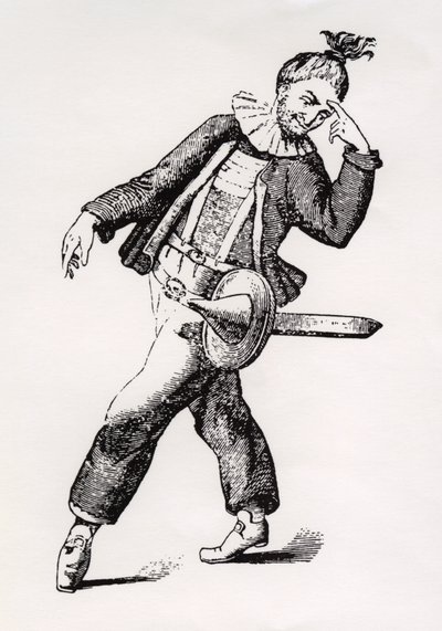 Kasper Punch, 1800-talet. av George Cruikshank