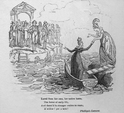 Lockad från sitt eget hem..., c1820. av George Cruikshank