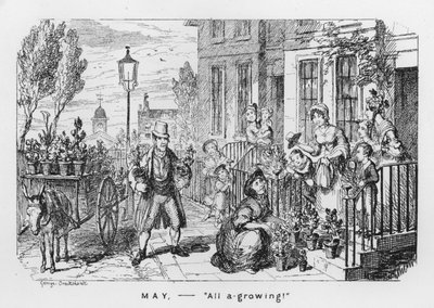 May, All A Growing (gravyr) av George Cruikshank