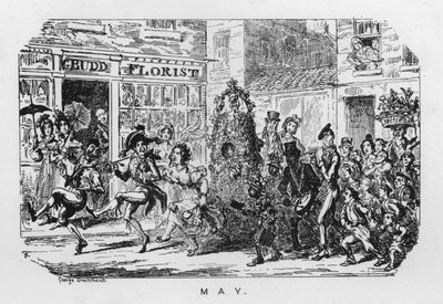 första maj (gravyr) av George Cruikshank
