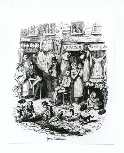 Monmouth Street, ca 1836 av George Cruikshank