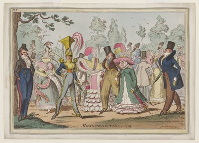 Monstrositeter från 1819 av George Cruikshank