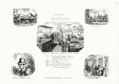 Pleading at the Bar, eller Popular Education (gravyr) av George Cruikshank