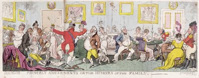 Princely Amusements eller The Humors of the Family av George Cruikshank