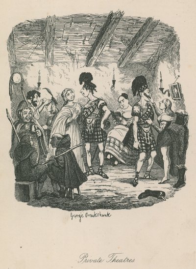 Privata teatrar av George Cruikshank