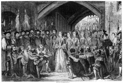 Drottning Janes ingång till tornet, 1553 1840 av George Cruikshank