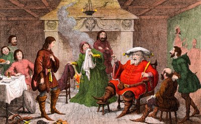 Scen ur Henery IV skriven av Shakespeare (chomo) av George Cruikshank