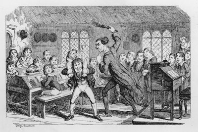 Skolpiskning av George Cruikshank