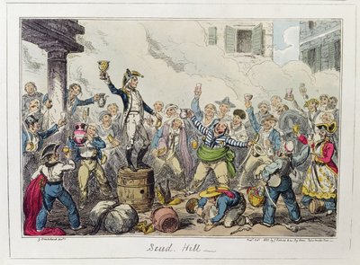 Scud Hill, publicerad av James Robins und Co., oktober 1825 (färgad etsning) av George Cruikshank