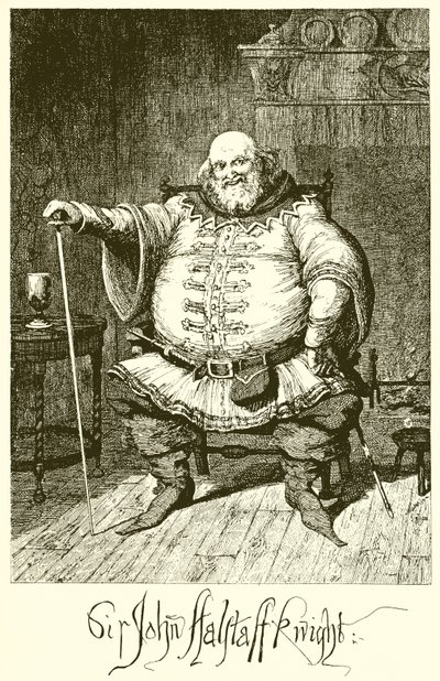 Sir John Falstaff av George Cruikshank