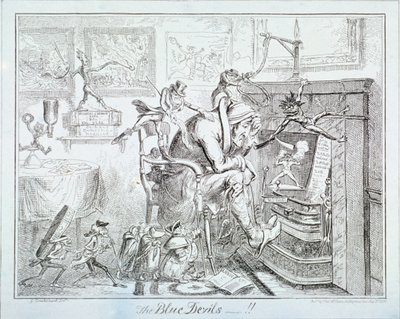 "The Blue Devils", 1835 av George Cruikshank