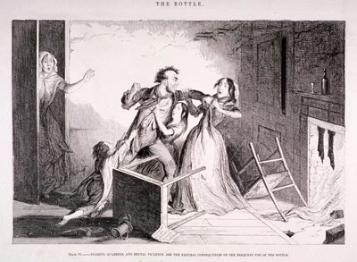 "Flaskan", 1847 av George Cruikshank