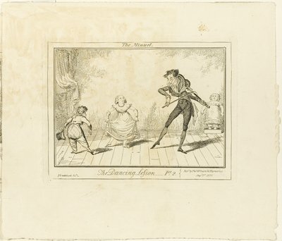 Danslektionen, del 2: Menuetten av George Cruikshank