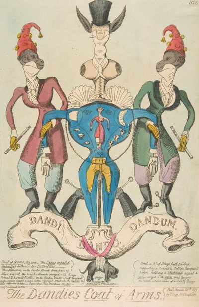 Dandies vapen, 28 mars 1819, 28 mars 1819. av George Cruikshank