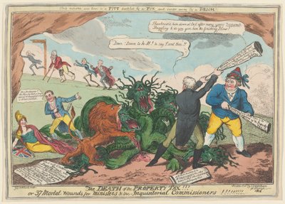 Fastighetsskattens död!!! av George Cruikshank