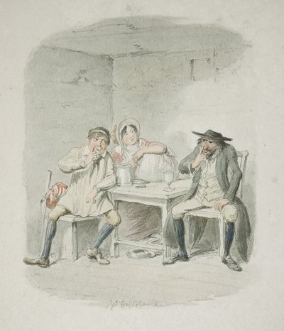 Juden och Morris Bosle börjar förstå varandra av George Cruikshank