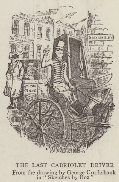 Den sista Cabriolet-föraren av George Cruikshank