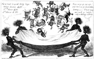 The Monster Sweeps, a Toss Up for the Derby, 1800-talet. av George Cruikshank