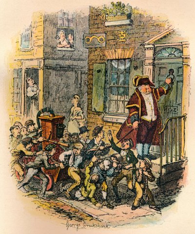 Sockenmotorn, c1900 av George Cruikshank