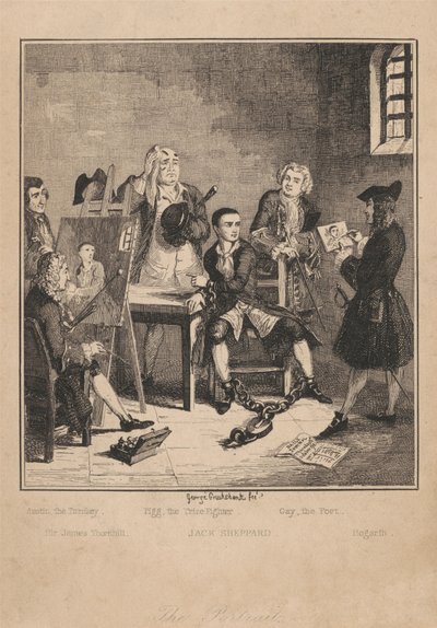 Porträttet av George Cruikshank