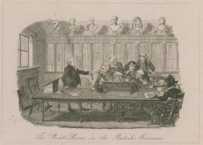 Tryckrummet i British Museum av George Cruikshank