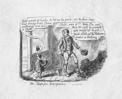Butiken för fynd, 1829 av George Cruikshank