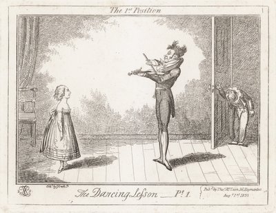 Danslektionen: den första positionen av George Cruikshank