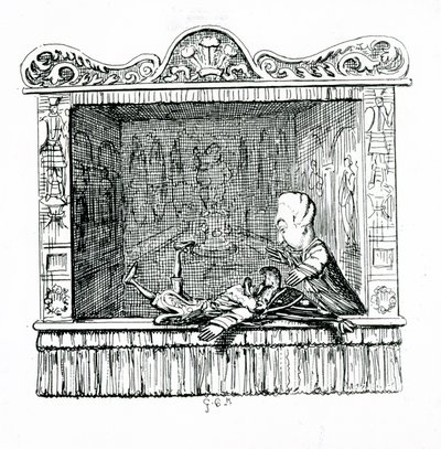 Läkaren med Mr Punch av George Cruikshank