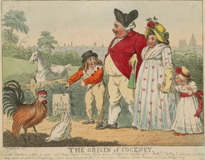 Ursprunget till cockney av George Cruikshank