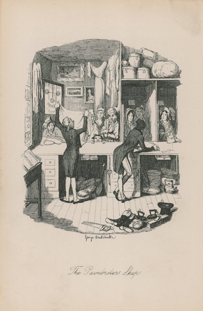 Pantbankens butik av George Cruikshank