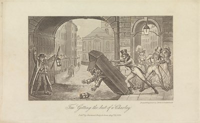 Tom Att få det bästa av en Charley av George Cruikshank
