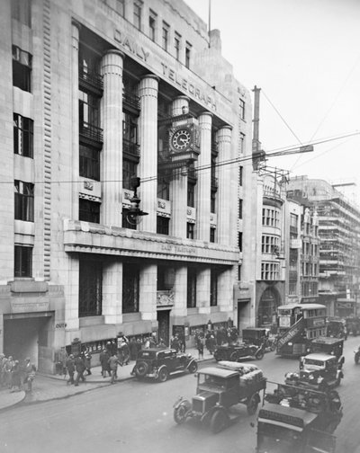 Daily Telegraph-byggnaden, Fleet Street, City of Westminster, London, tidigt 1930-tal. av George Davison Reid