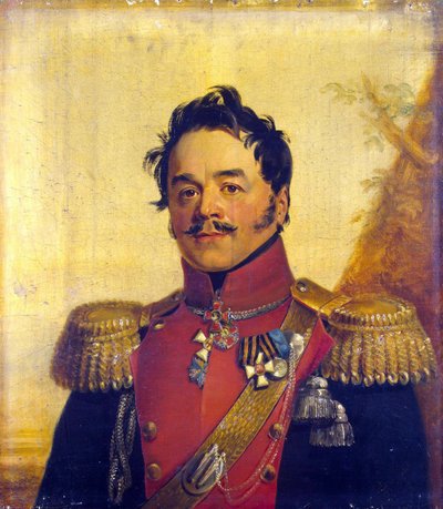 Porträtt av greve Nikolai Grigoryevich Shcherbatov (1777-1845) - George Dawe (1781-1829). Olja på duk, före 1825. Mått: 70x62,5 cm. State Hermitage, St Petersburg av George Dawe