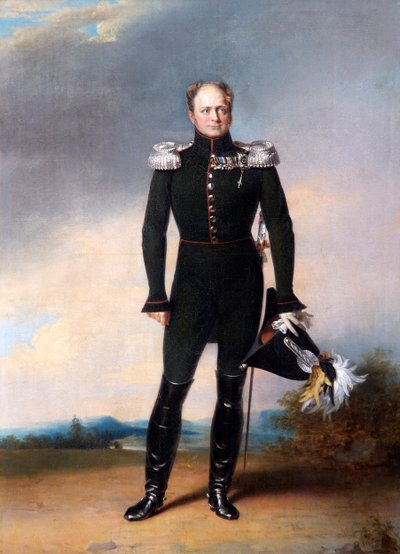 Porträtt av tsar Alexander I av Ryssland, 1825. av George Dawe