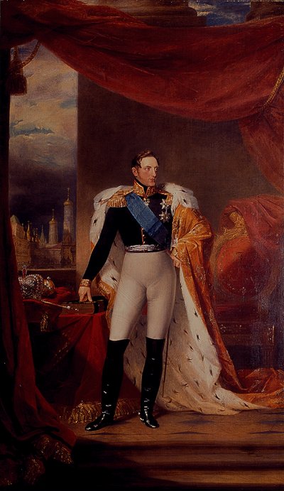 Porträtt av tsar Nicholas I av Ryssland av George Dawe