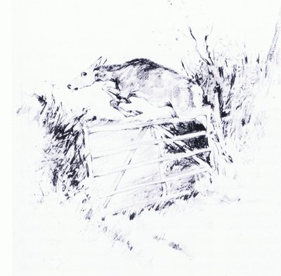 Som en pil från en båge (litho) av George Denholm Armour