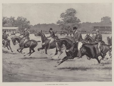 På Richmond Horse Show, lördagen den 9 juni av George Derville Rowlandson