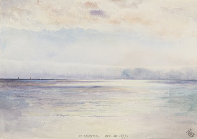 I San Remo, 30 december 1877 (wc på papper) av George Douglas Tinling