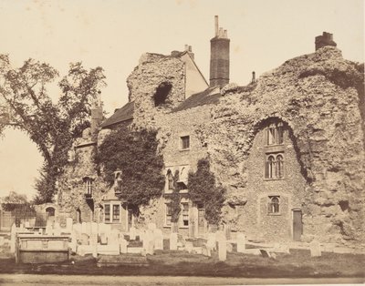 Rester of the Abbey Church, Bury St. Edmunds, 1857. av George Downes