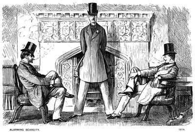 Alarmerande knapphet, 1874 1891 av George du Maurier