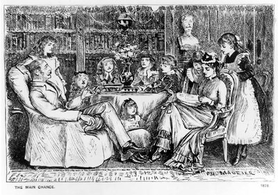 The Main Chance, illustration från Punch, 1878 av George du Maurier
