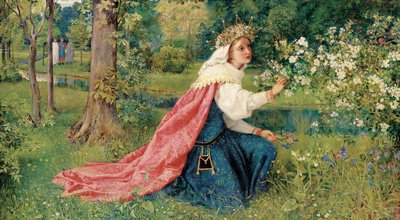 Matilda - Dante, skärselden, Canto 28 av George Dunlop Leslie