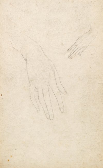 Studie av händer av George Dutch Davidson