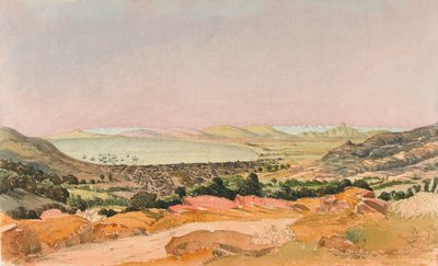 Kapstaden, ca 1862 (akvarell) av George E.L.S. Sanford
