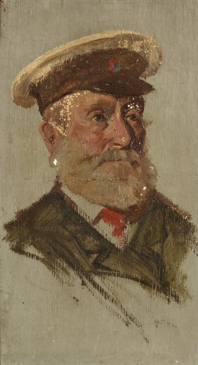 Porträtt av C. Dent, 39:e, ca 1920 (olja på panel) av George Edmund Butler