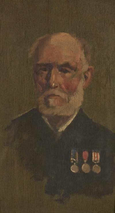 Porträtt av P. Larkin av George Edmund Butler