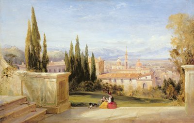 Italienskt landskap av George Edwards Hering